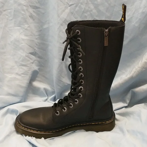 Dr. Martens Black Lace-Up Women's Boots - Picture 5 of 15